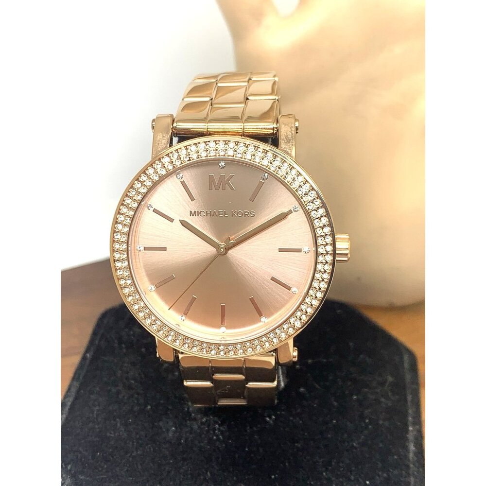 Michael Kors Women's Watch MK7346 Corey Quartz Rose Gold Stainless Steel 38mm
